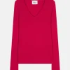 ABBY pull col v fuchsia