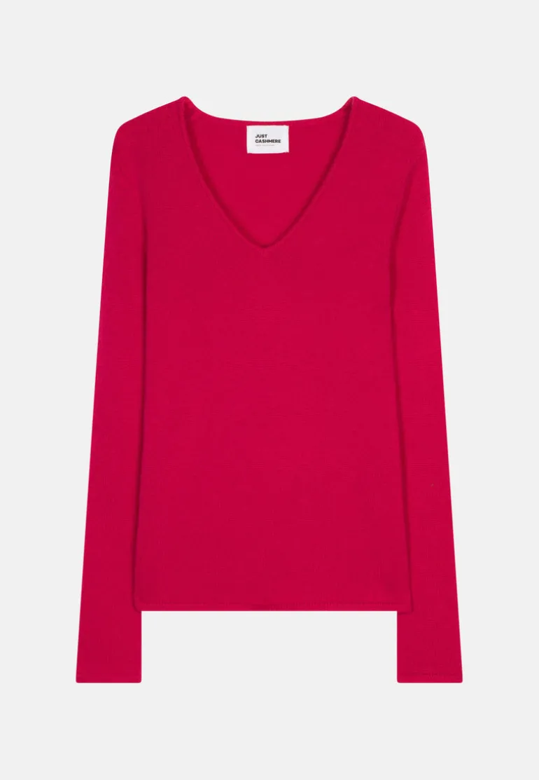 ABBY pull col v fuchsia