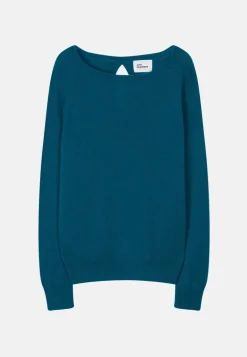 ABIGAIL pull col bateau goutte dos paon