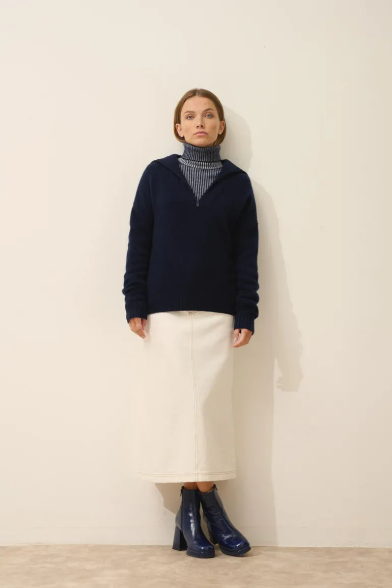 AKAR pull col camionneur navy