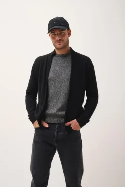 ALAN gilet col montant noir