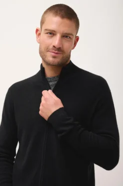 ALAN gilet col montant noir
