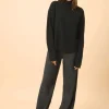 ALYSSA pull col montant noir