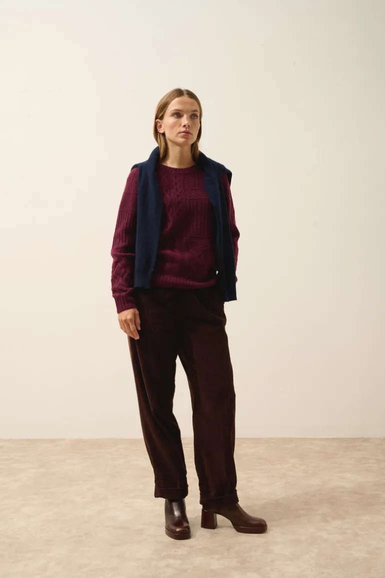 AMALA pull col rond mûre