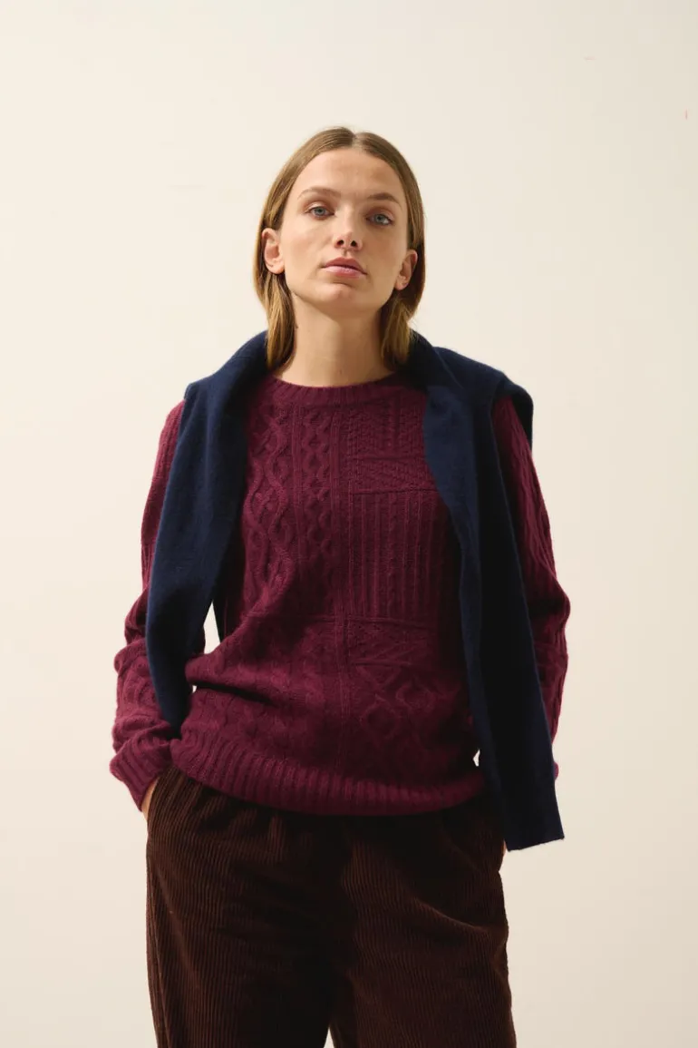 AMALA pull col rond mûre