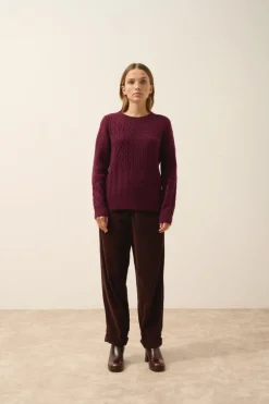 AMALA pull col rond mûre