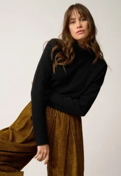 AMBRE pull col montant noir