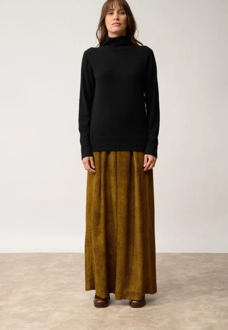 AMBRE pull col montant noir