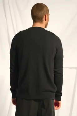 ANAIS cardigan col rond noir