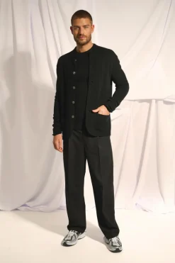ANNA veste col mao noir
