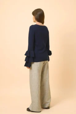 APPIN pull col rond navy