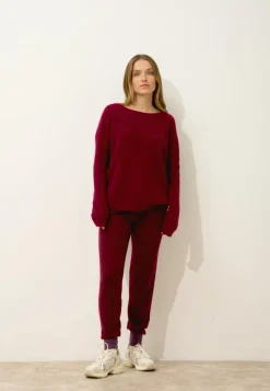 ARIANA pull col bateau bordeaux