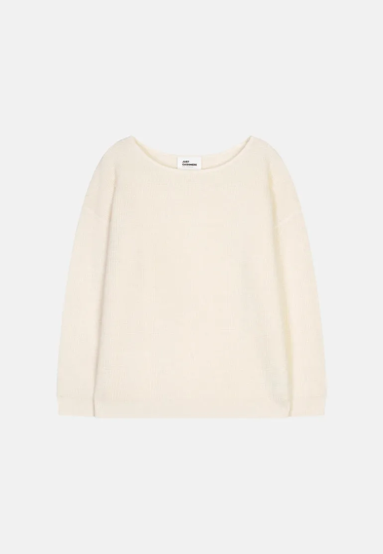 ARIANA pull col bateau neige