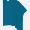 ASHLEY poncho col bateau paon