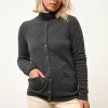 AVA pull col roulé anthracite chiné