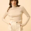AVA pull col roulé avoine