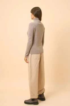AVA pull col roulé caribou chiné