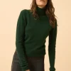 AVA pull col roulé cyprès