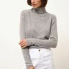 AVA pull col roulé nuage chiné