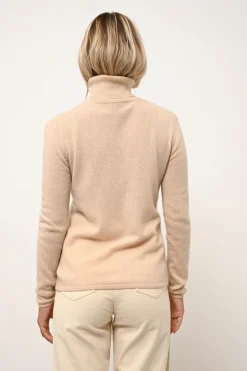 AVA pull col roulé sable