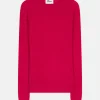 AVANA pull col rond fuchsia