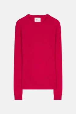 AVANA pull col rond fuchsia
