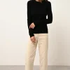 AVANA pull col rond noir