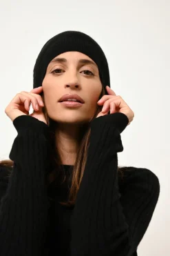 AVANA pull col rond noir