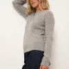 AVANA pull col rond nuage chiné