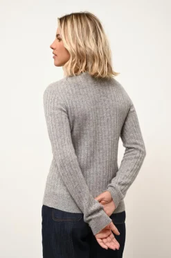 AVANA pull col rond nuage chiné