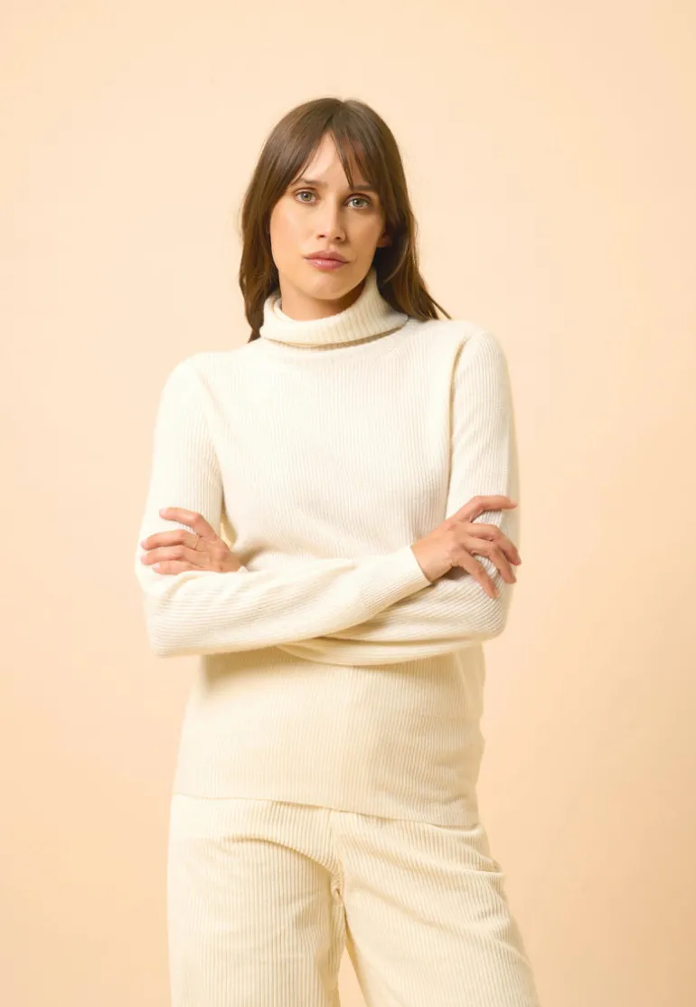 BILLY pull col roulé neige