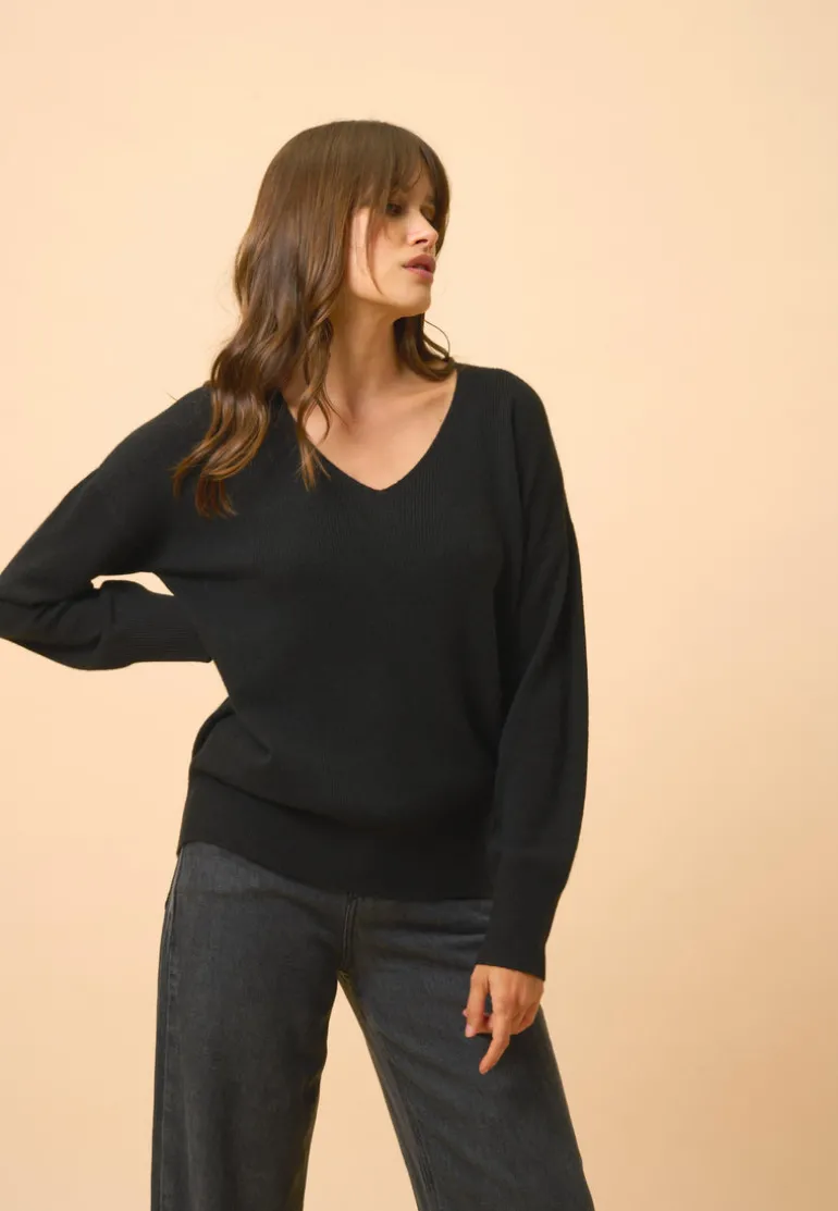 BIRSE pull col v noir