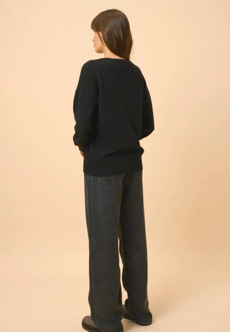 BIRSE pull col v noir
