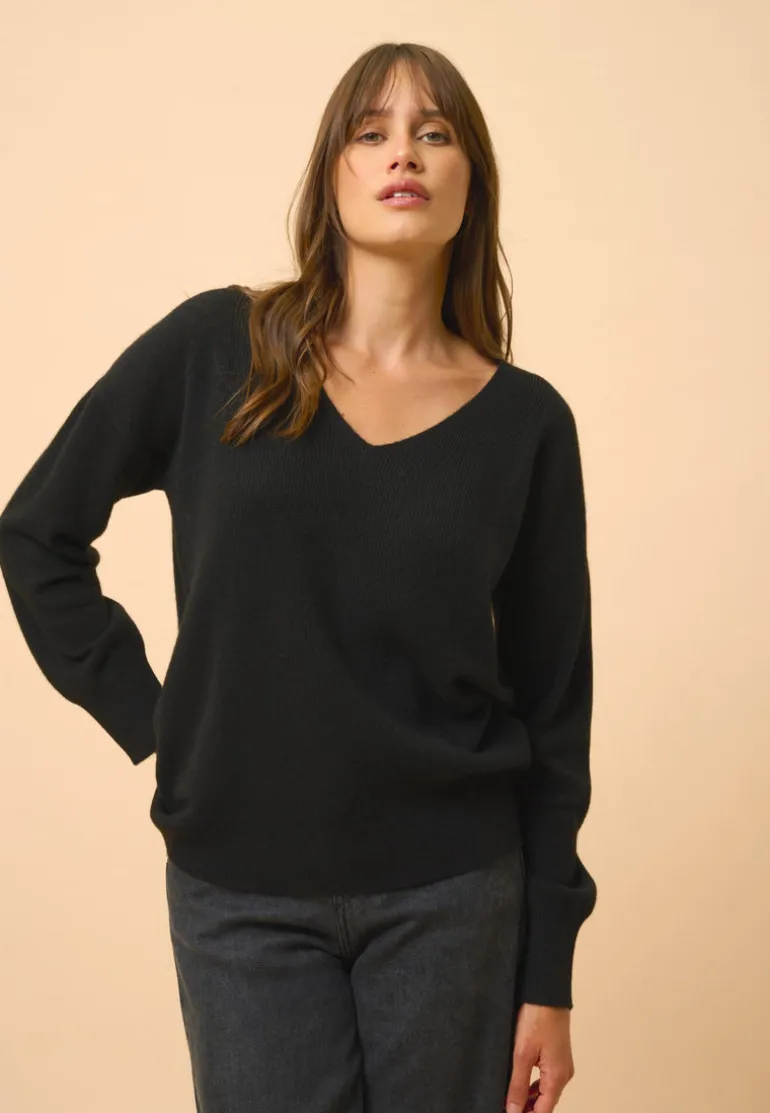 BIRSE pull col v noir