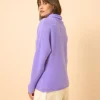 BLANTYRE pull col roulé lavande
