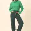 BLANTYRE pull col roulé menthe