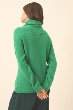 BLANTYRE pull col roulé menthe