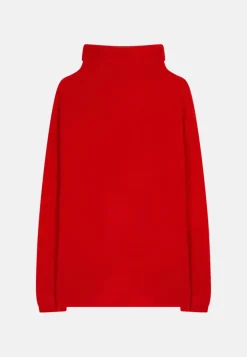 BLANTYRE pull col roulé rouge