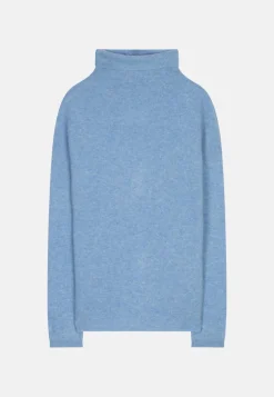 BLANTYRE pull col roulé sky