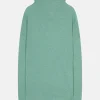 BLANTYRE pull col roulé vert chiné