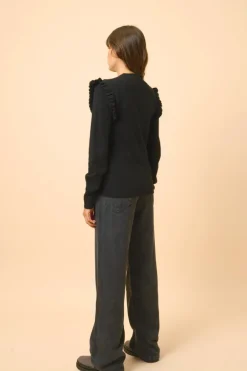 BOXBURN pull col rond noir