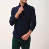 BRADLEY pull col camionneur navy