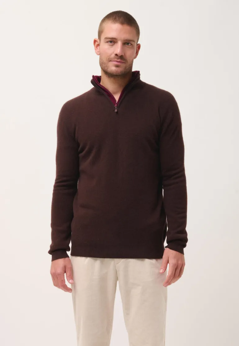 BRADLEY pull col camionneur choco