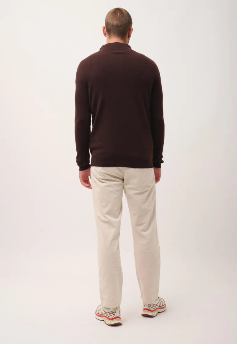 BRADLEY pull col camionneur choco