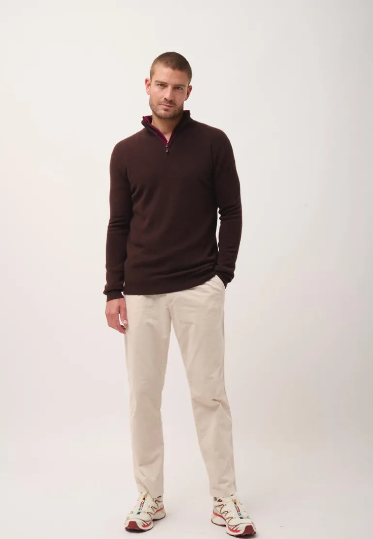 BRADLEY pull col camionneur choco