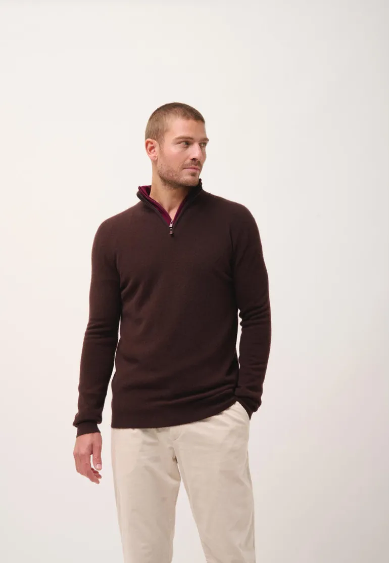 BRADLEY pull col camionneur choco