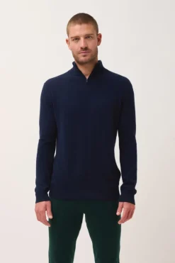 BRADLEY pull col camionneur navy