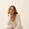 CASSIE pull col v neige