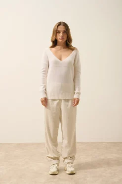 CASSIE pull col v neige