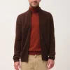 CHARLOTTE gilet col camionneur café